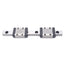 Used Hiwin MGN9CNHE (x2) Miniature Ball Bearing Linear Slides w/ 9x119mm Rail, 2.55kN