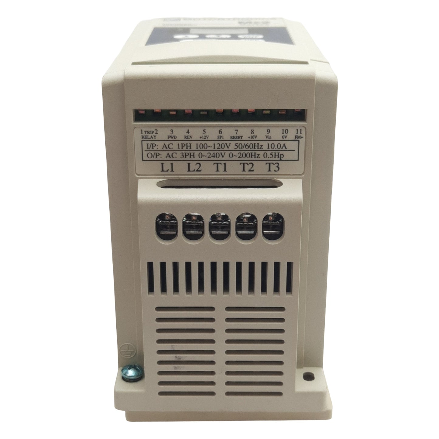 Used Motortronics ME2-1P5-M AC Drive PNP 1-Phase 110-240VAC In 3-Phase 380-460VAC Out