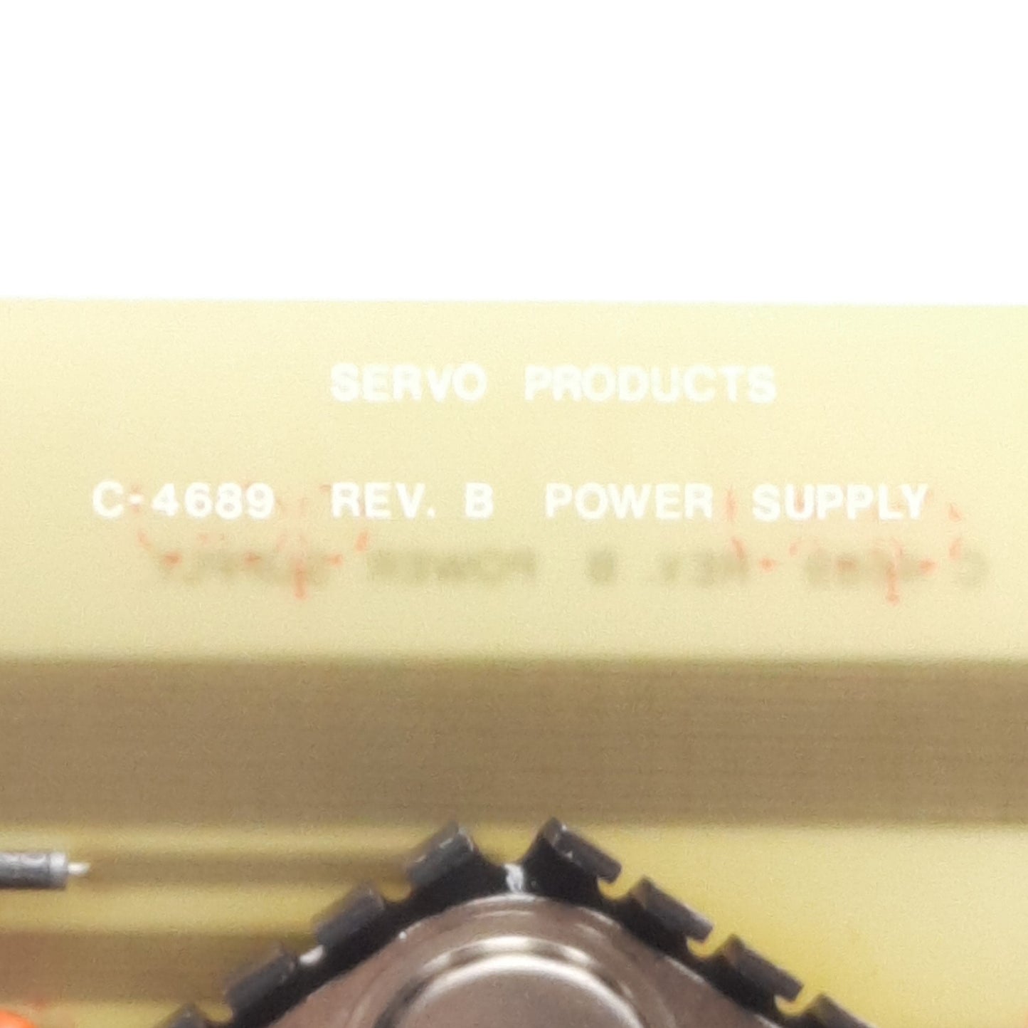 Used Servo Products C-4689 B Power Supply Board For Model 7501 CNC Mill