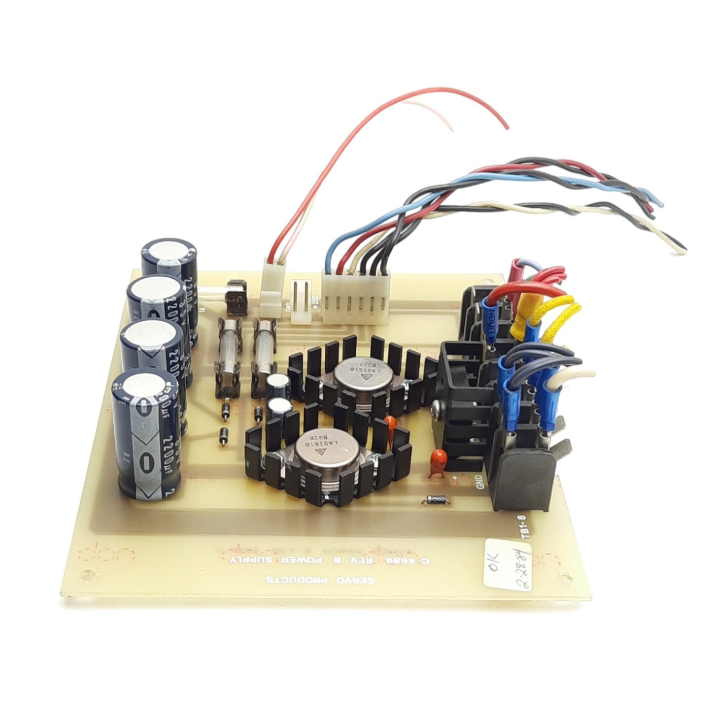 Used Servo Products C-4689 B Power Supply Board For Model 7501 CNC Mill