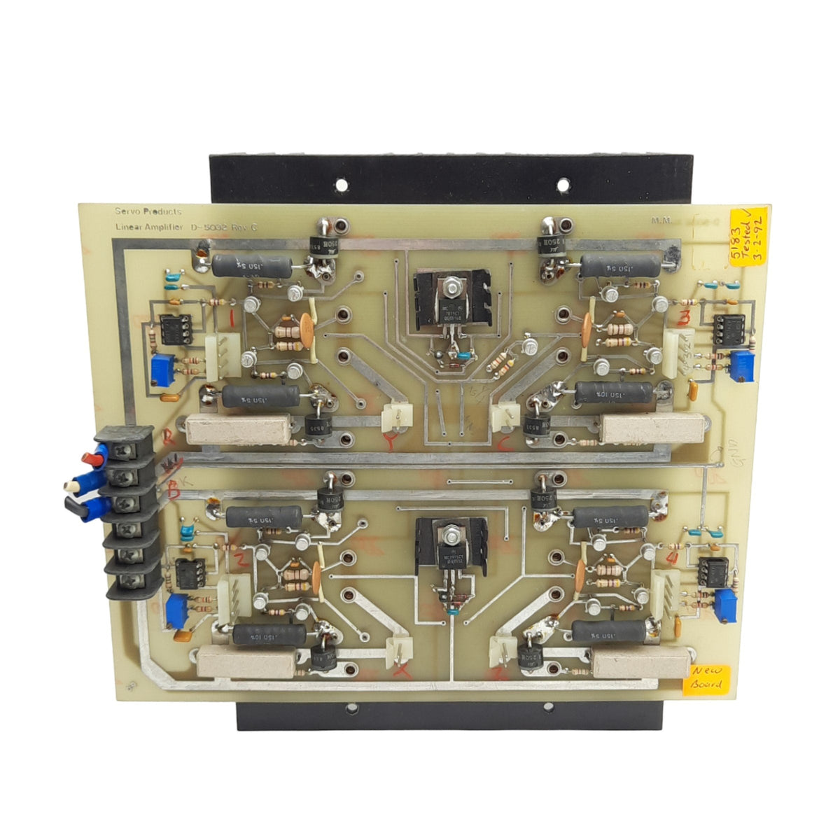 Used Servo Products D-5032 C Linear Amplifier Machine Board For Model 7501 CNC Mill