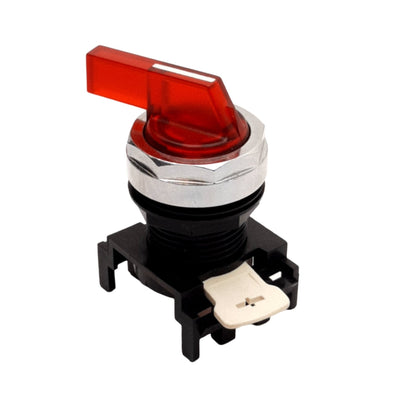 New Cutler-Hammer E22W52 Red Illuminated 2 Position Selector Switch Operator, 22.5mm