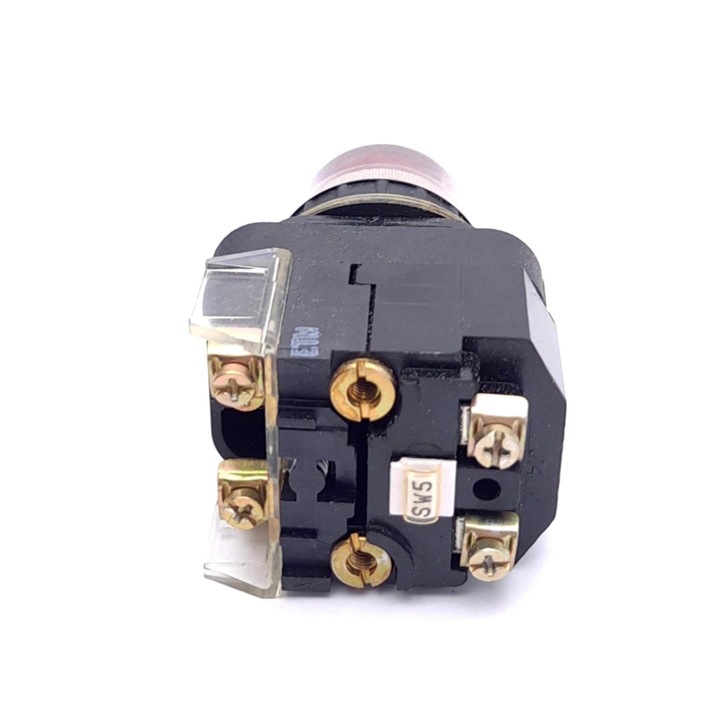 Used Allen Bradley 800H-PRAF16R Momentary Push Button, ø30mm, 1NO 1NC, 120VAC