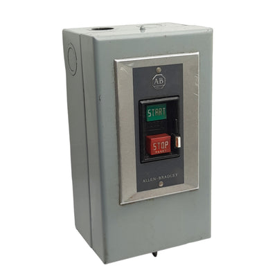Used Allen Bradley 609-AAW Manual Motor Starter, Size 0, 3-Phase, 5HP 460-575VAC