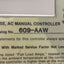 Used Allen Bradley 609-AAW Manual Motor Starter, Size 0, 3-Phase, 5HP 460-575VAC