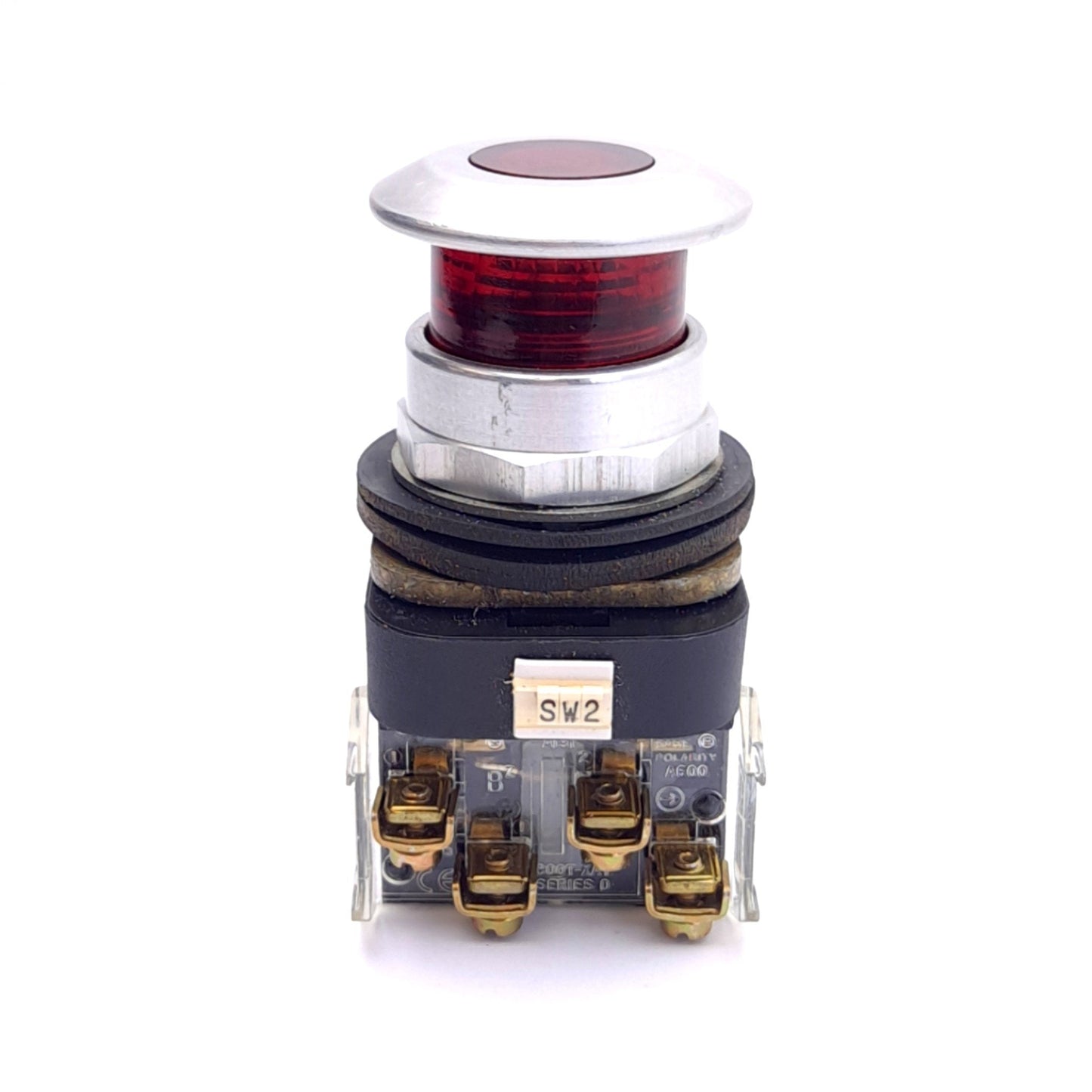 Used Allen Bradley 800T-FXMQ10RA7 3-Position Push Button, ø30mm, 1NC 1NCLB, 120VAC