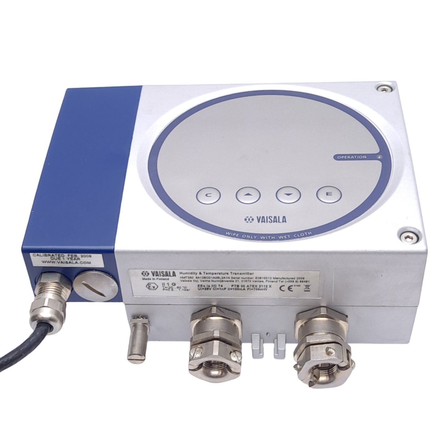 Used Vaisala HMT360 8A12BCD1A2BL2A1N Humidity/Temperature Transmitter w/ HMP360 Probe