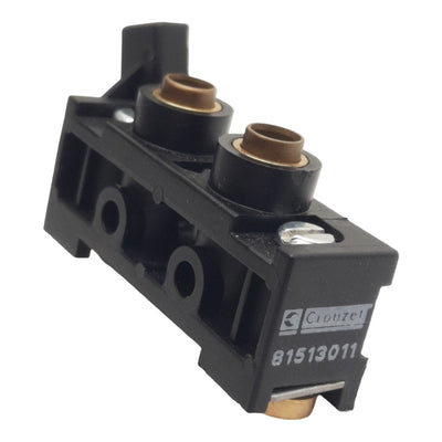 Used Crouzet 81513011 Pneumatic Intermediary Supply Module, ø6mm Tube, DIN Rail Mount