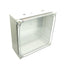 Used Hoffman Q303013PCICC Plastic Enclosure 300mm x 300mm x 131mm Clear Cover *Holes*