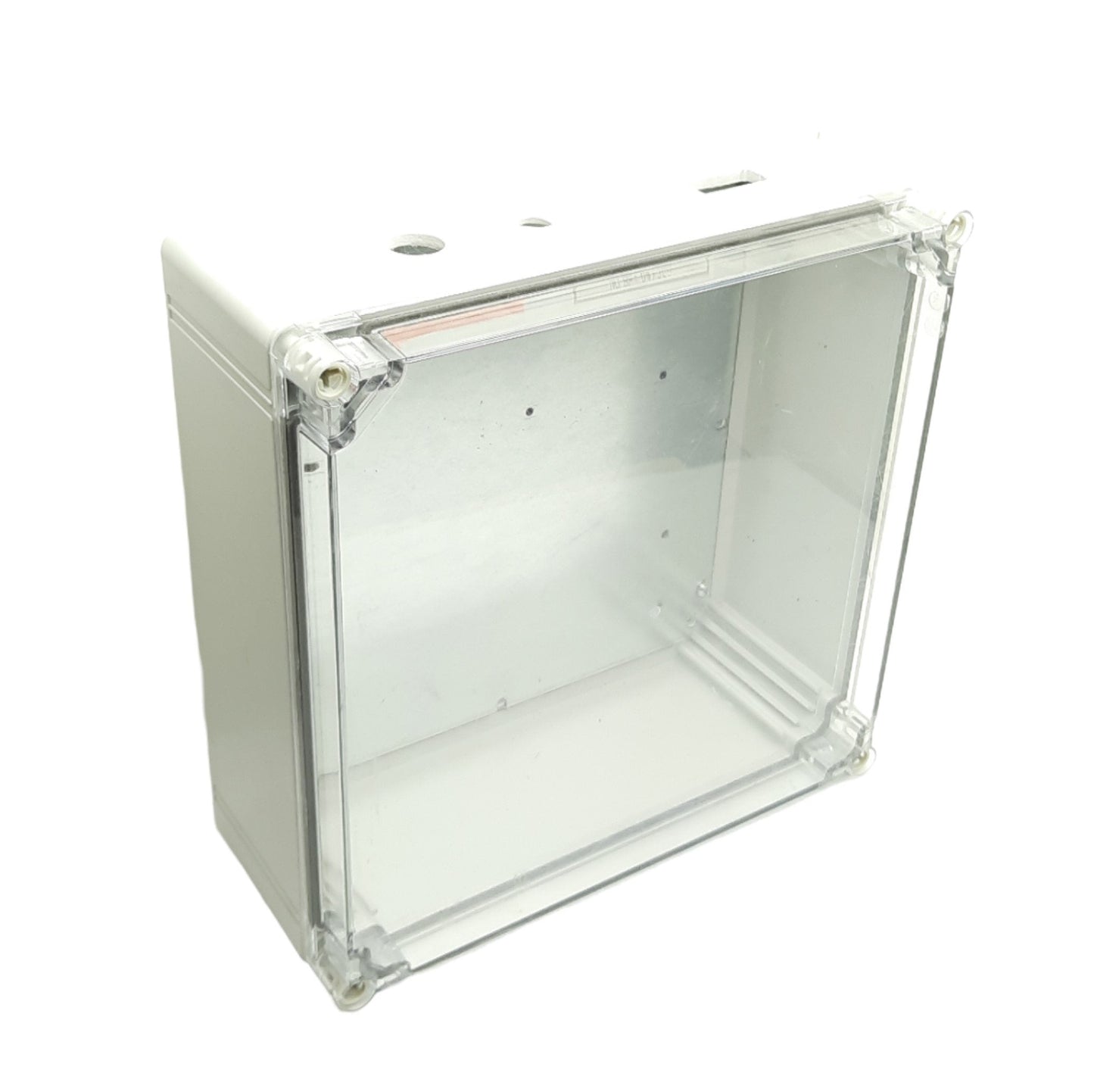 Used Hoffman Q303013PCICC Plastic Enclosure 300mm x 300mm x 131mm Clear Cover *Holes*
