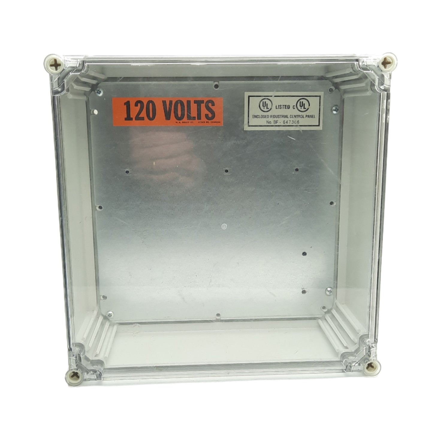 Used Hoffman Q303013PCICC Plastic Enclosure 300mm x 300mm x 131mm Clear Cover *Holes*