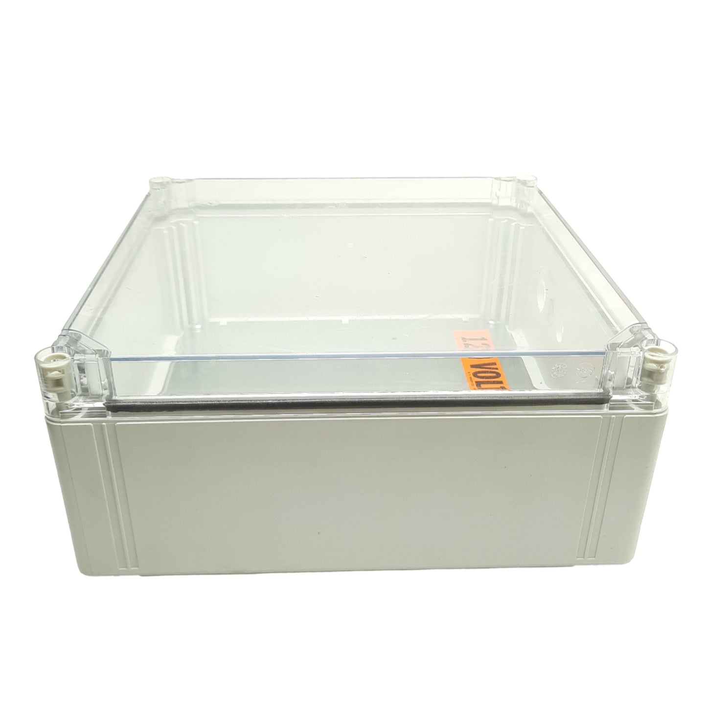 Used Hoffman Q303013PCICC Plastic Enclosure 300mm x 300mm x 131mm Clear Cover *Holes*