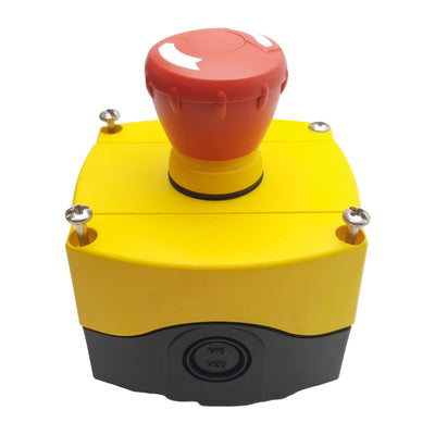 Used Allen Bradley 800F-1YM1 1-Hole Enclosure E-Stop Station, 1NC, 40mm Twist Release