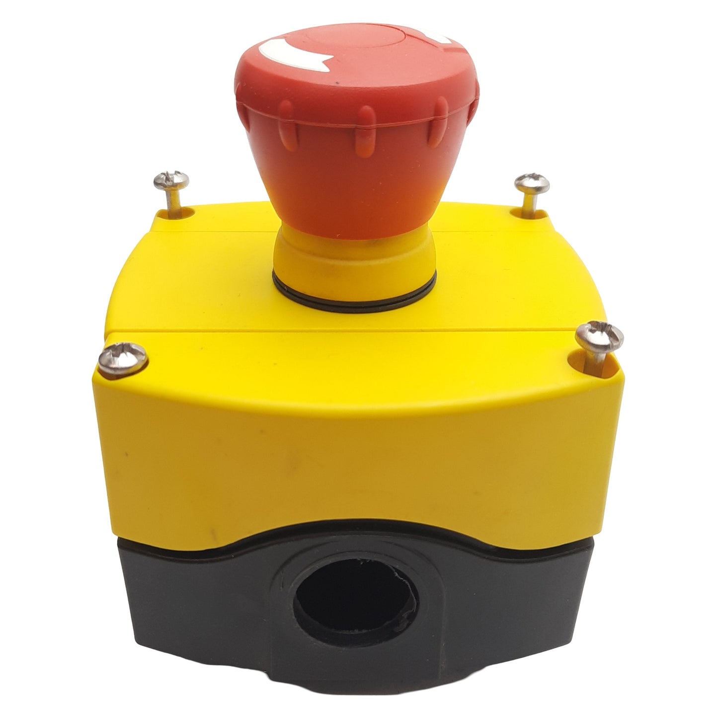 Used Allen Bradley 800F-1YM1 1-Hole Enclosure E-Stop Station, 1NC, 40mm Twist Release