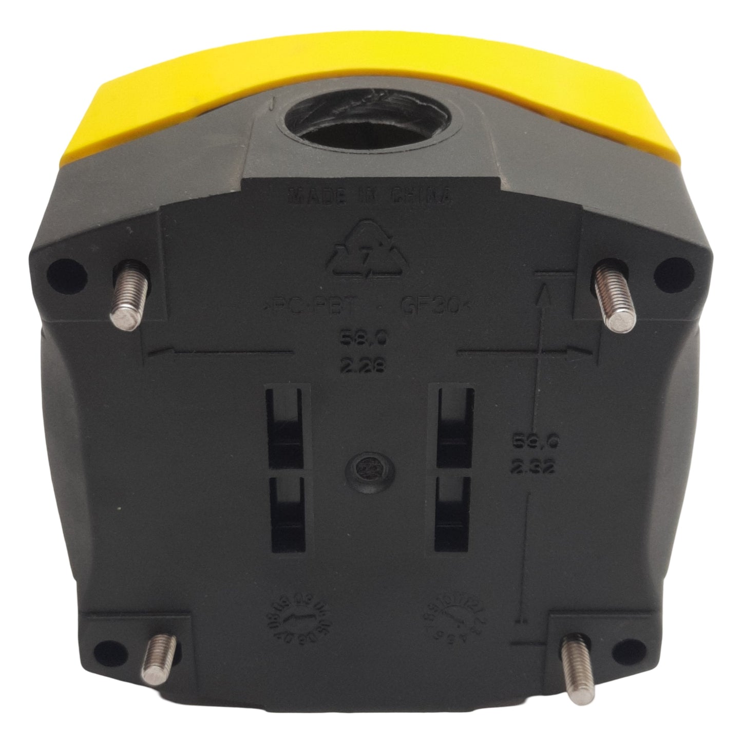 Used Allen Bradley 800F-1YM1 1-Hole Enclosure E-Stop Station, 1NC, 40mm Twist Release