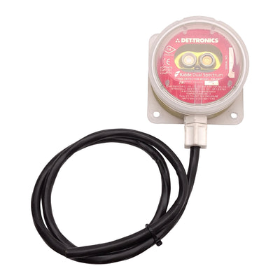Used DET-TRONICS PM-5MPX Kidde Dual Spectrum IR Flame Detector, 9-30VDC, 2.5ft Cable