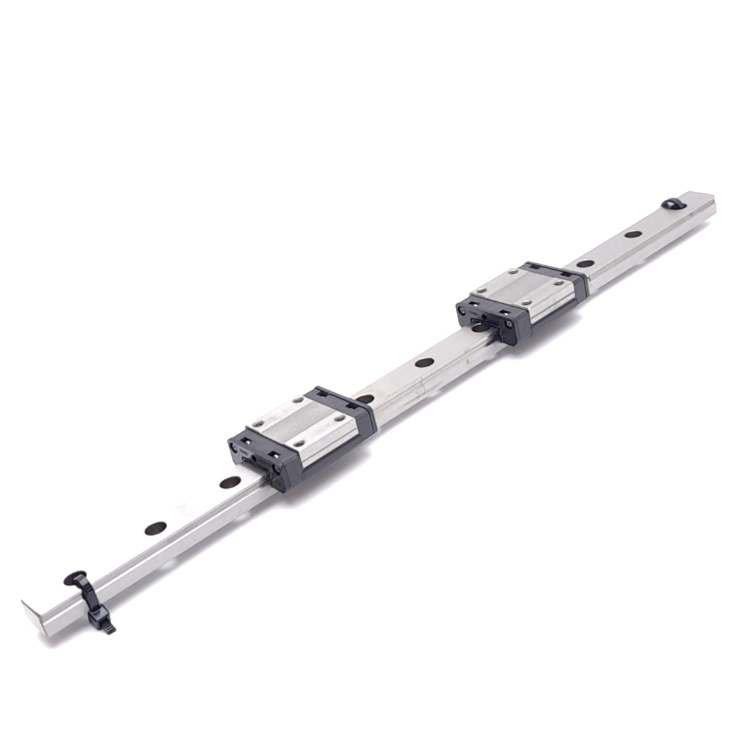 Used THK 2 SRS12M 275L Caged Ball Linear Guide Blocks w/ 12x275mm Rail, 4kN Max