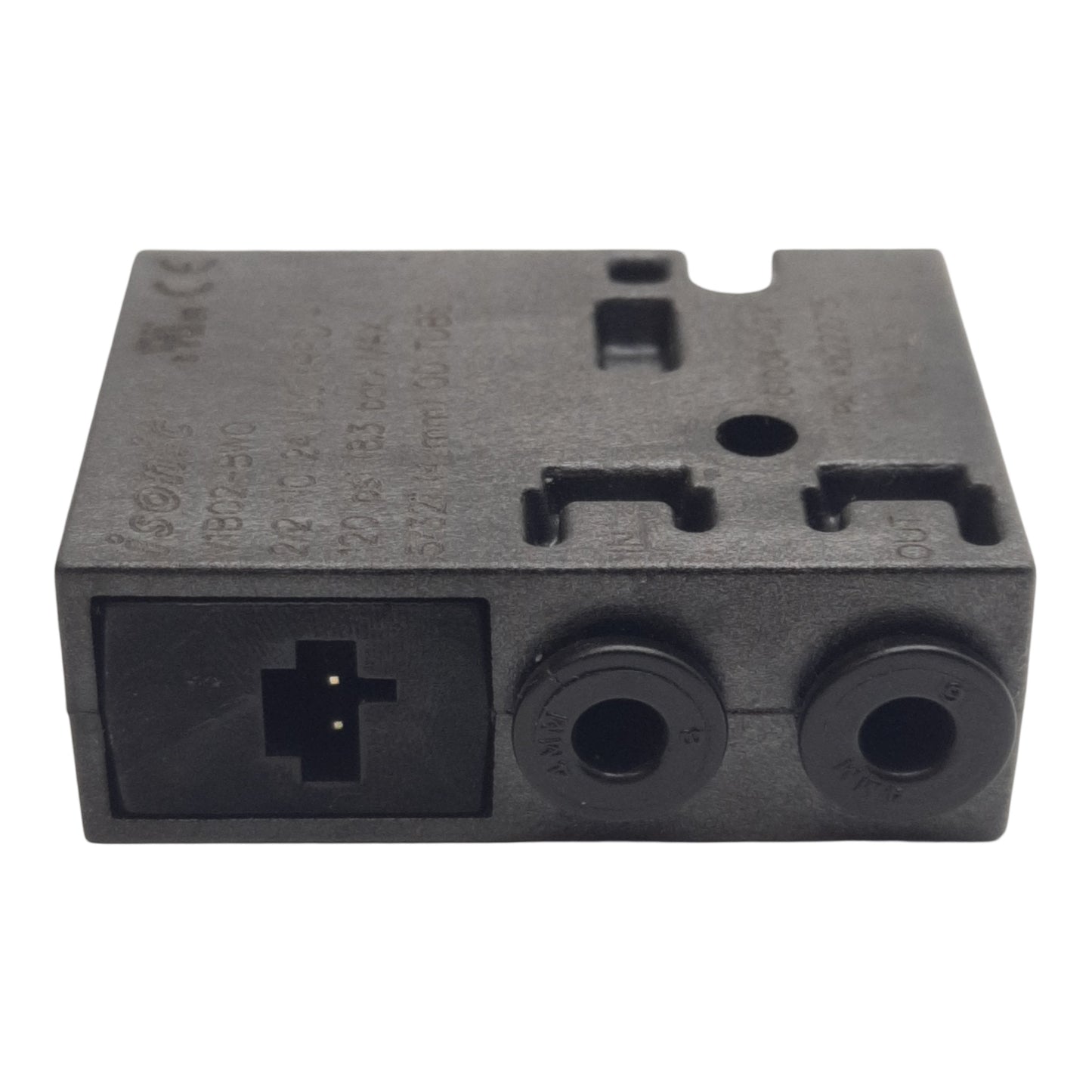 Used Isonic V1B02-BW0 Solenoid Valve, 2/2 NC, 24VDC, 120psi Max, ø4mm Tube In/Out