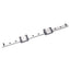 Used THK 2 SRS12M 295L Caged Ball Linear Guide Blocks w/ 12x295mm Rail, 4kN Max