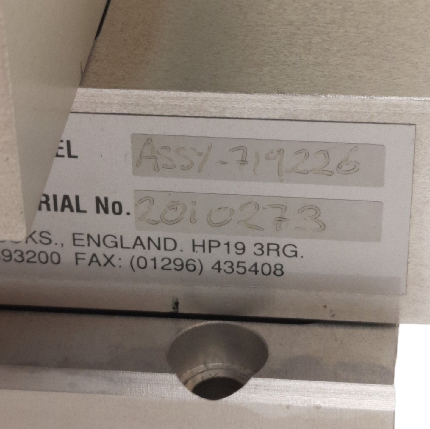 Used Nordson DAGE Assy-719226 X-Y Positioning Stage For Series 4000 Bond Tester
