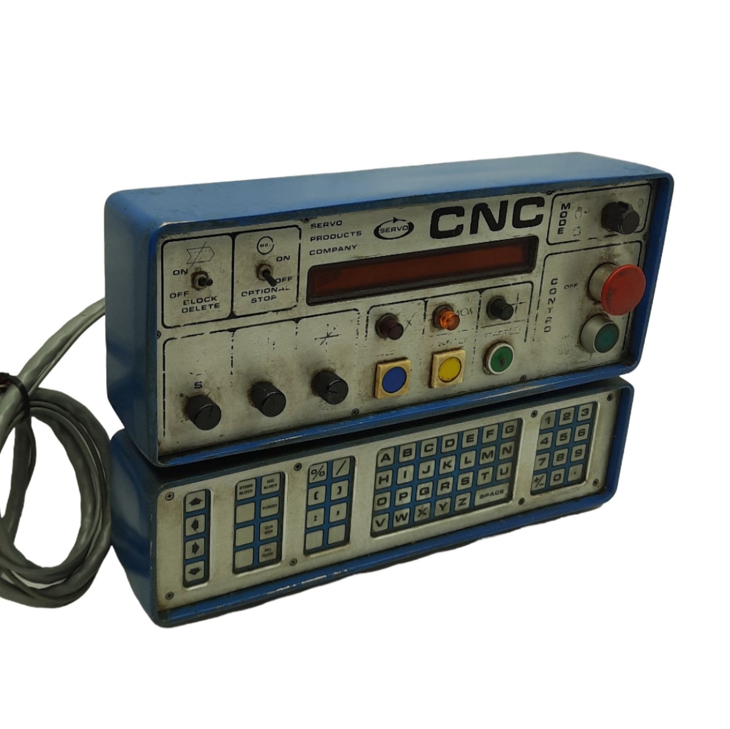 Used Servo Products Model 7501 CNC Mini Mill Front Control Panel *Worn/Legend*