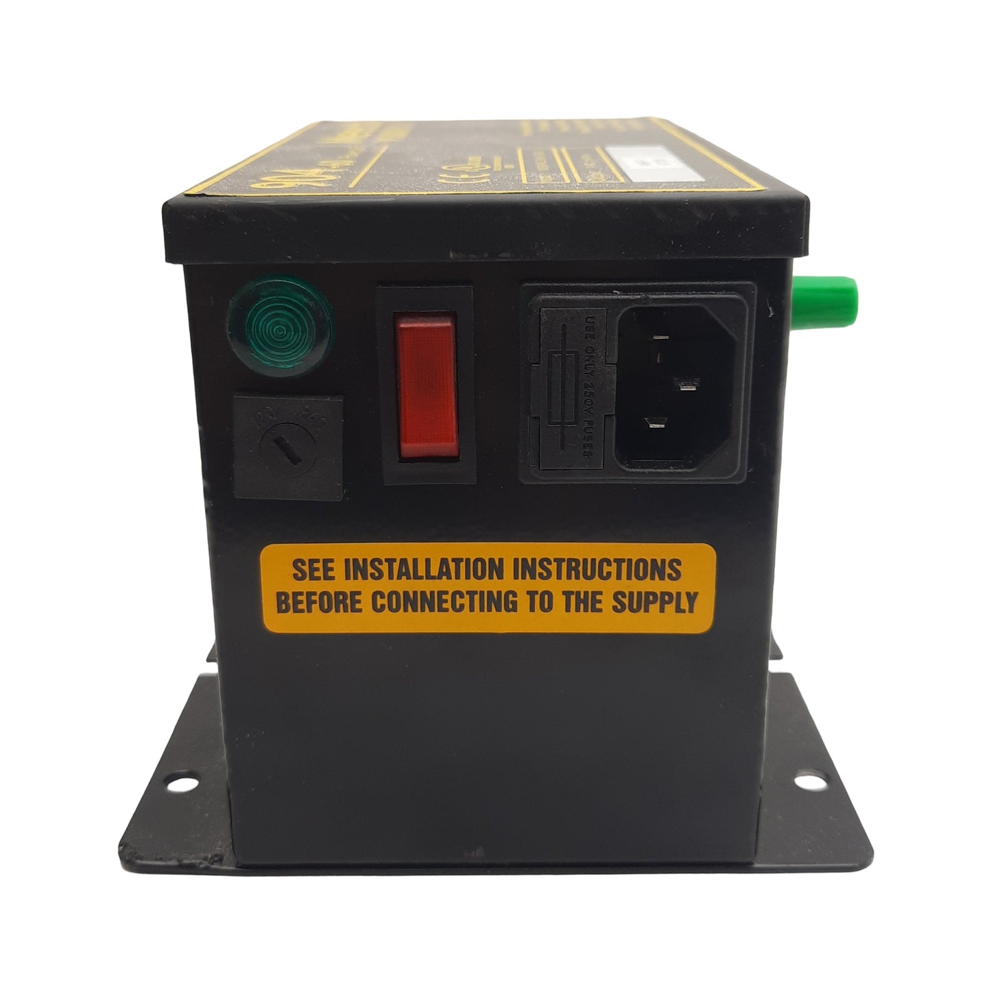 Used Meech 904-60 Power Unit, 110-240VAC 60Hz 0.25A In, 7kVAC 5mA Out, 140W Power