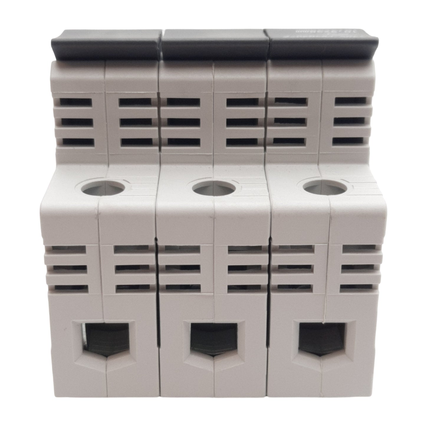 Used Allen Bradley 1492-FB3M30-L Fuse Holder, 3-Pole, 10mm x 38mm, 30A 110-600VAC/VDC