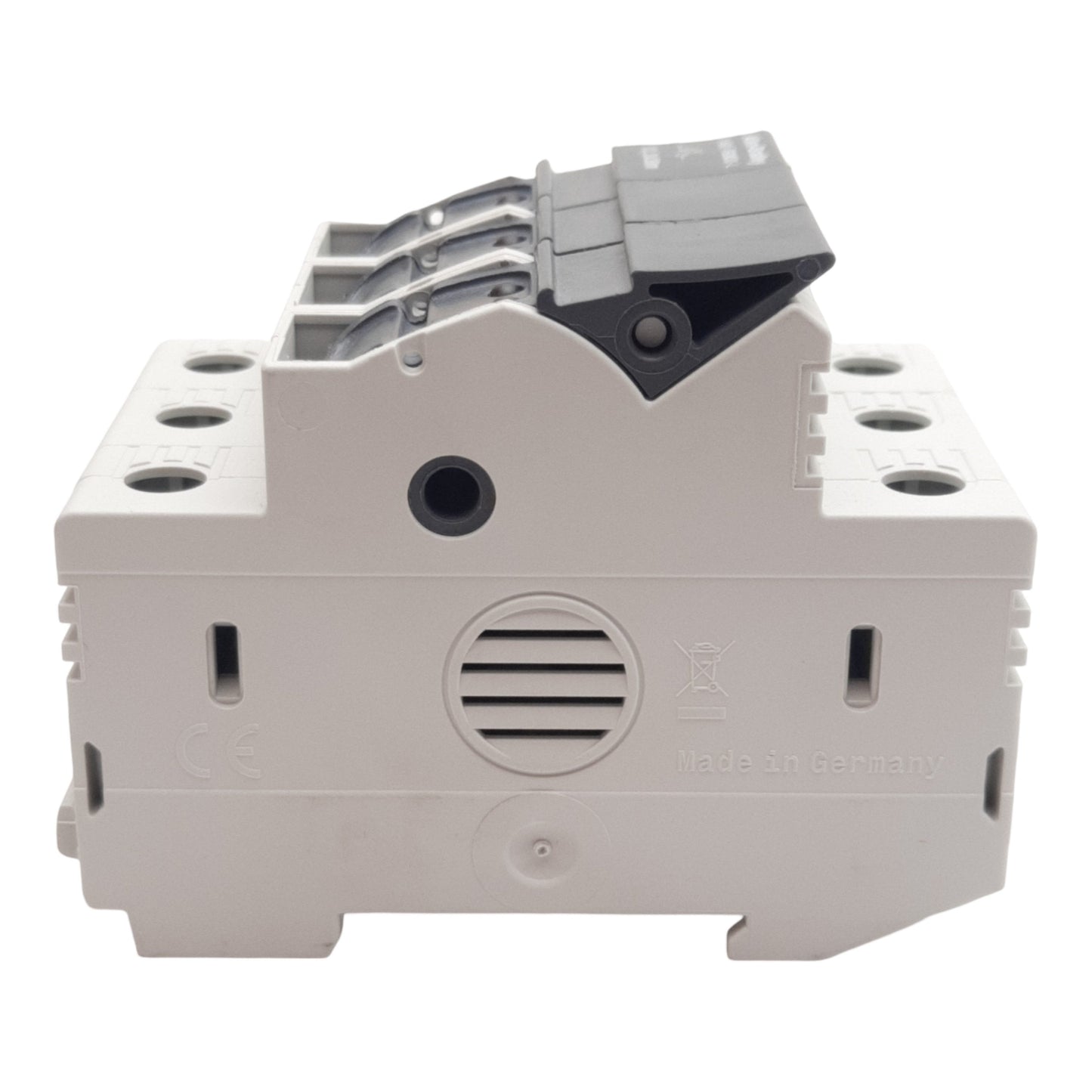 Used Allen Bradley 1492-FB3M30-L Fuse Holder, 3-Pole, 10mm x 38mm, 30A 110-600VAC/VDC