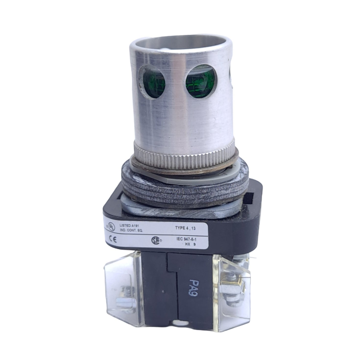 New – Open box Allen Bradley 800T-QB24G Illuminated Pushbutton, ø30mm, Momentary, 600VAC 10A