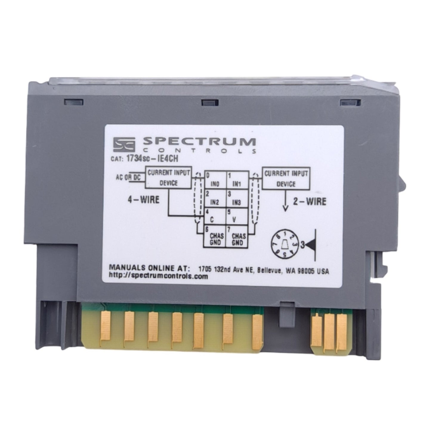 New Spectrum 1734sc-IE4CH POINT I/O 4-Channel Analog Module, HART 4-20mA Input