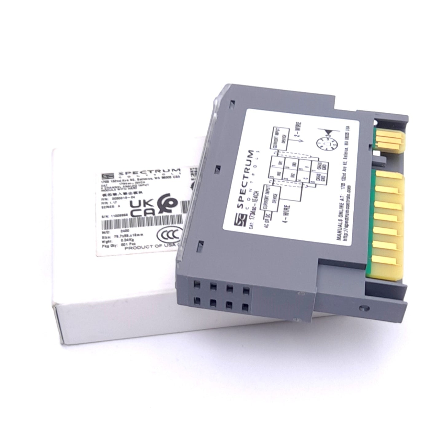 New Spectrum 1734sc-IE4CH POINT I/O 4-Channel Analog Module, HART 4-20mA Input