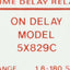 Used Dayton 5X829C Solid-State Time Delay Relay, 1.8-180sec Range, 120VAC In, 8-Pin