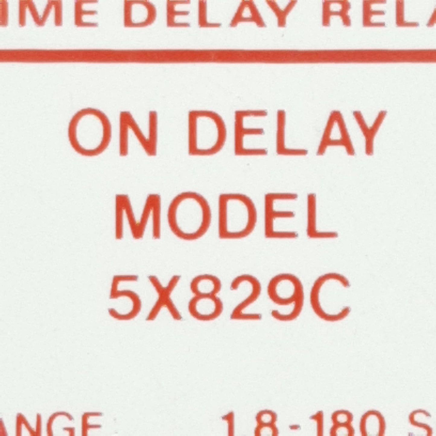 Used Dayton 5X829C Solid-State Time Delay Relay, 1.8-180sec Range, 120VAC In, 8-Pin
