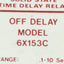 Used Dayton 6X153C Solid-State Time Delay Relay, .1-10sec Range, 120VAC In, 11-Pin