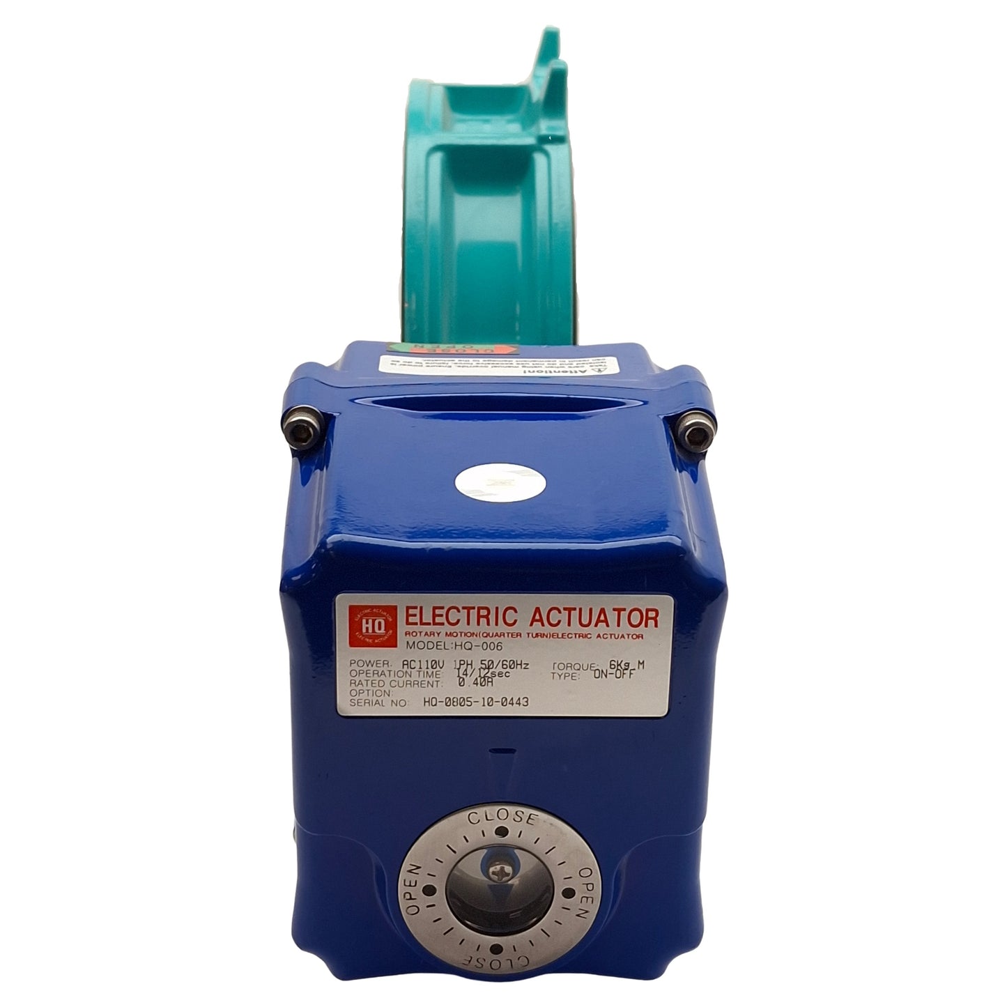 New Tomoe 700Z-4I-2 Electric Butterfly Valve, 1/4 Turn, ø6in, 1.0MPa, 110VAC