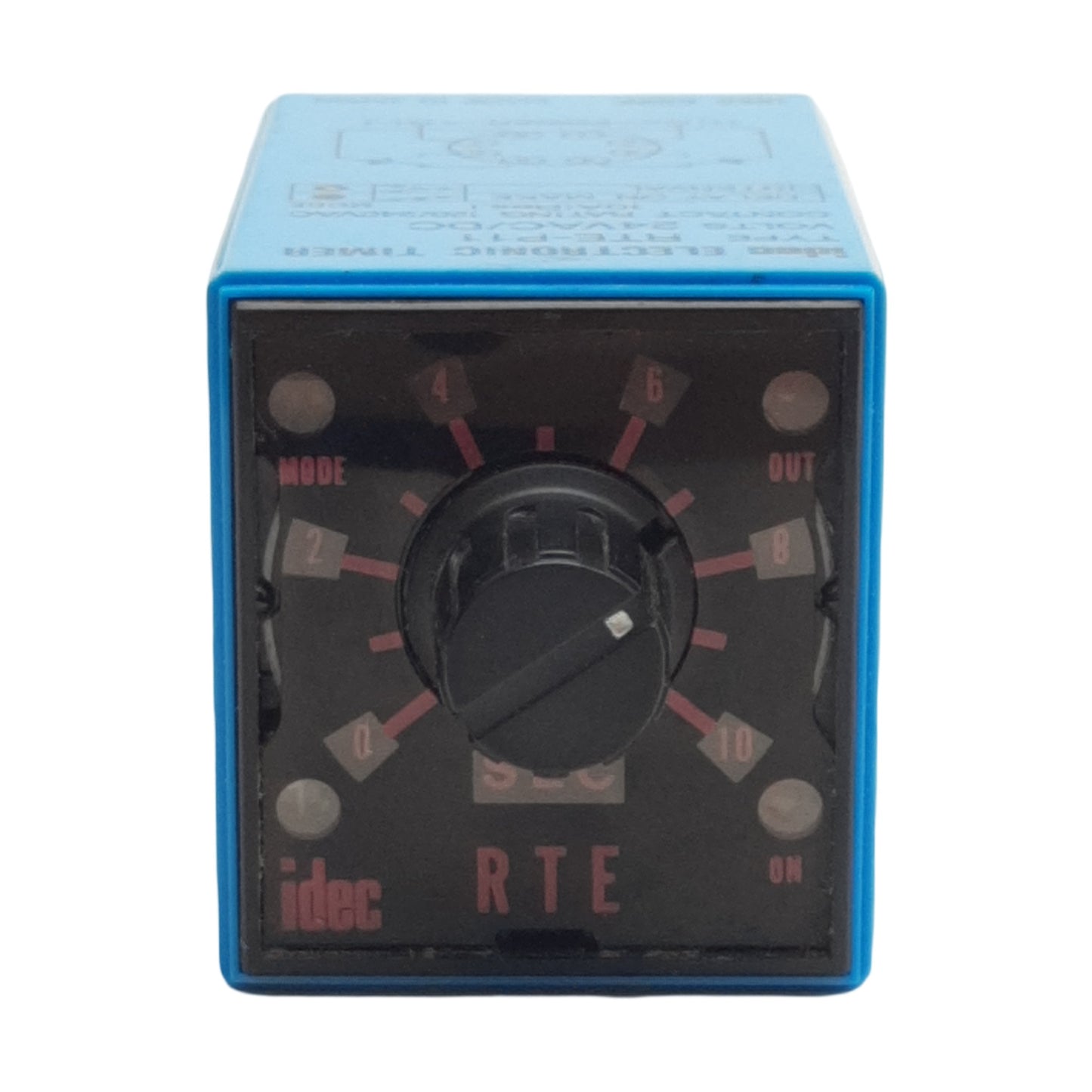Used Idec RTE-P11 Multi-Function Time Delay Relay 0.1s-10min Range, 24VAC/VDC In