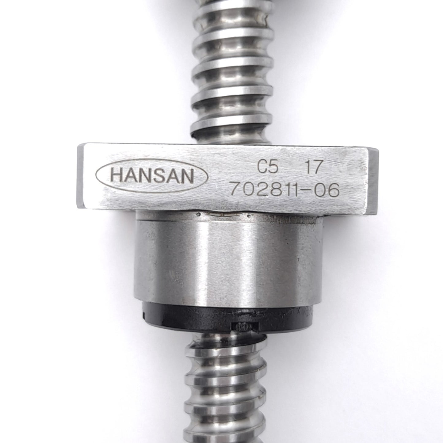 Used Hansan C5 17 702811 Linear Ball Screw Assembly, ø15mm, 5mm Lead, 115mm Stroke