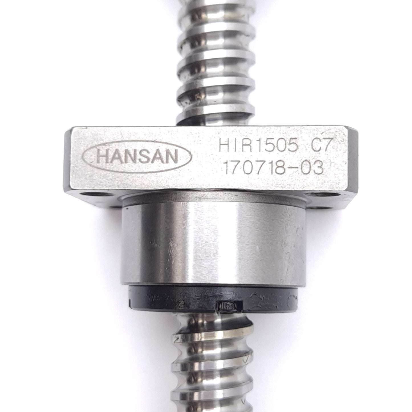 Used Hansan HIR1505 C7 Linear Ball Screw Assembly, ø15mm, 5mm Lead, 125mm Stroke