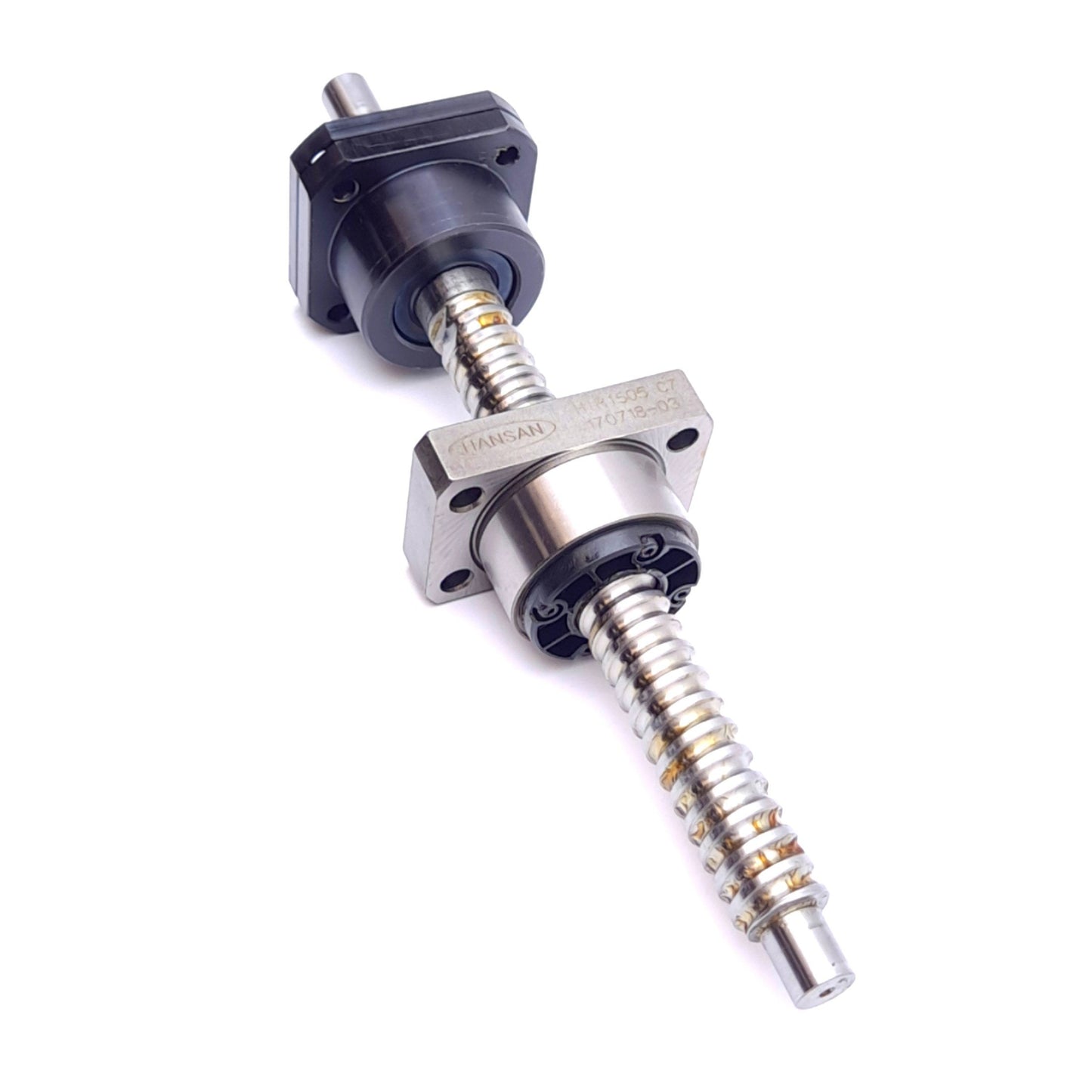 Used Hansan HIR1505 C7 Linear Ball Screw Assembly, ø15mm, 5mm Lead, 125mm Stroke