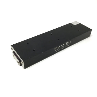 Used Del-Tron RS3-6 Crossed Roller Linear Slide, 6" Travel, 704 lbs Max Load