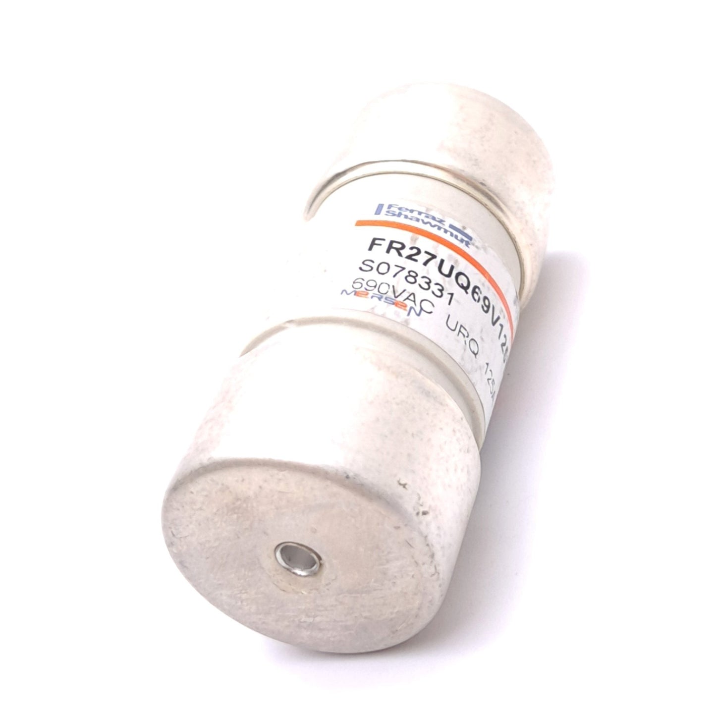 Used Ferraz Shawmut FR27UQ69V125T Semiconductor Fuse, 690VAC 125A, Class aR, ø27mm