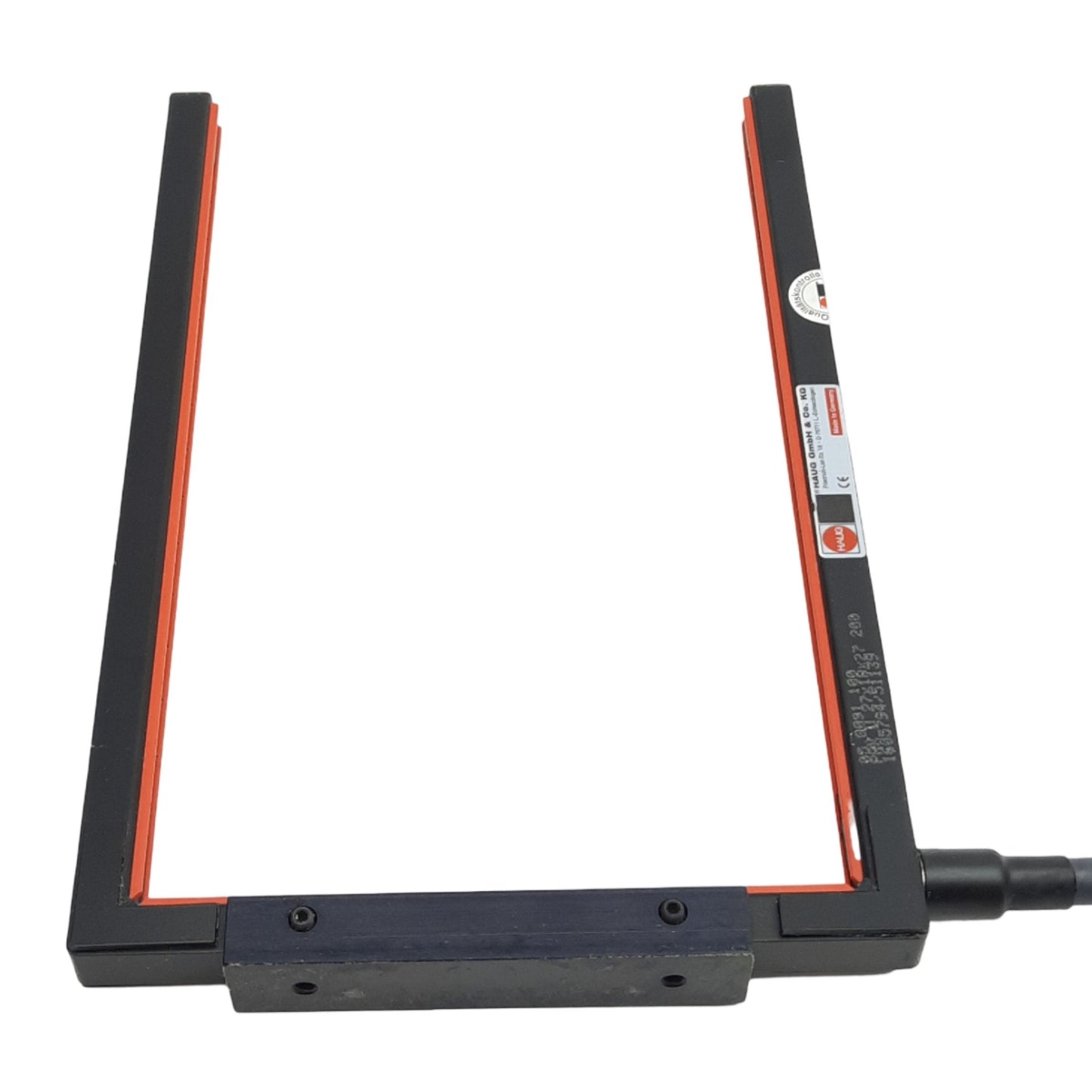Used Haug 05.0091.100 Static Eliminator U-Bar, 7ft Cable, 150mm x 255mm, X-2000 Coax