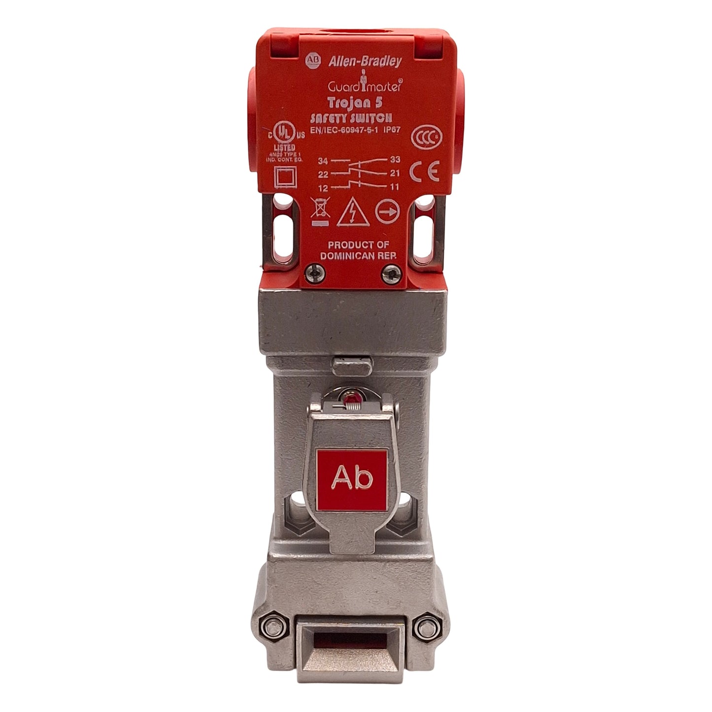 New – Open box Allen Bradley 440T-MSSSE22 Guardmaster Trojan Slamlock Interlock, 2NC+1NO, M20