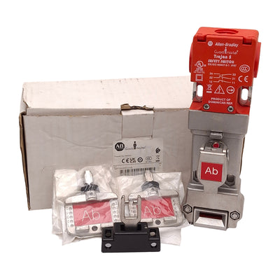 New – Open box Allen Bradley 440T-MSSSE22 Guardmaster Trojan Slamlock Interlock, 2NC+1NO, M20
