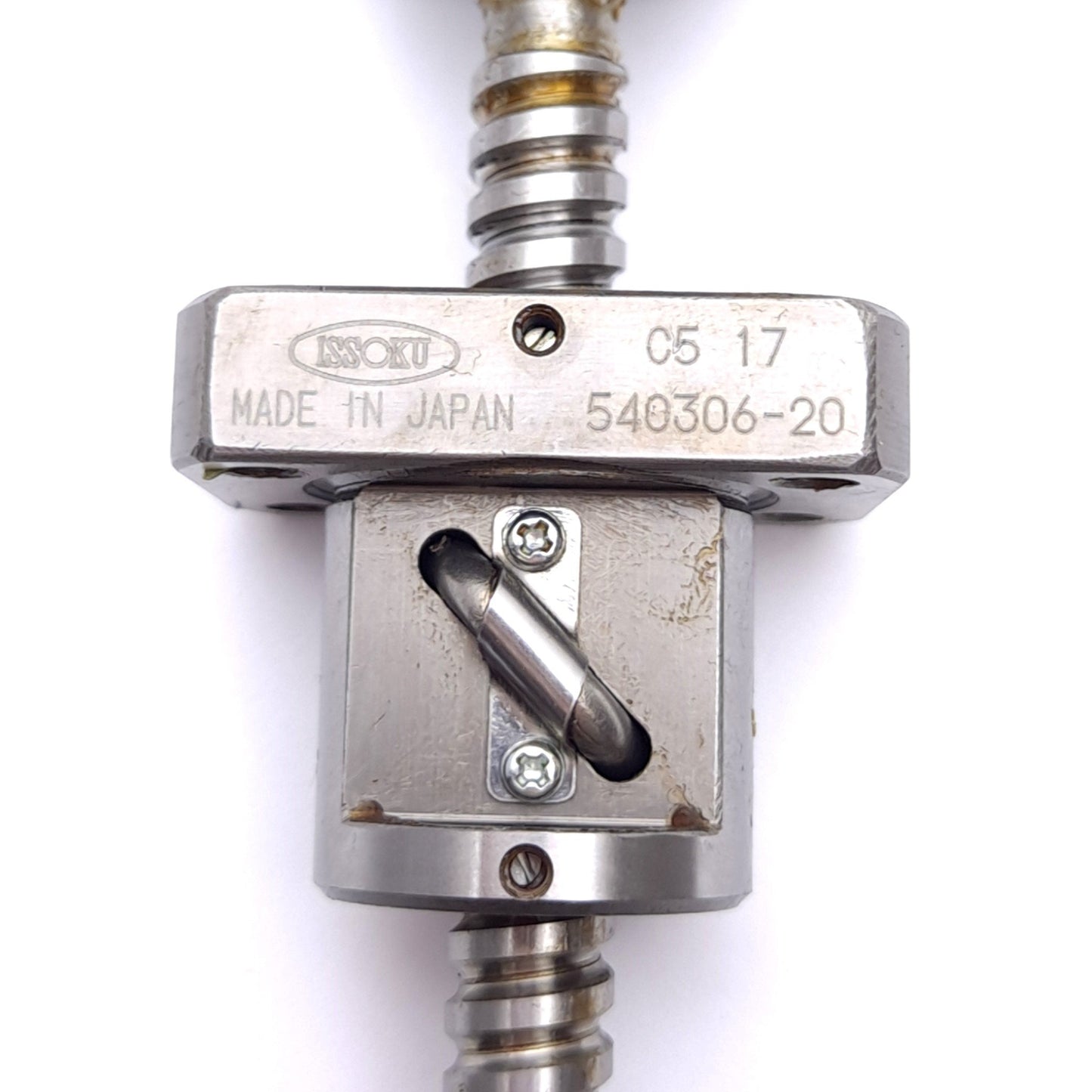 Used Issoku C5 17 540306 Linear Ball Screw Assembly, ø10mm, 4mm Lead, 80mm Stroke