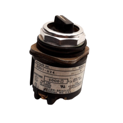 Used Allen-Bradley 800T-U24 Series P Potentiometer, 300VAC, 5000 Ω, 30mm