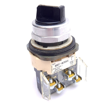Used Allen Bradley 800T-N2KK4 Maintained Selector Switch, 4-Position, ø30mm, 1NO 1NC