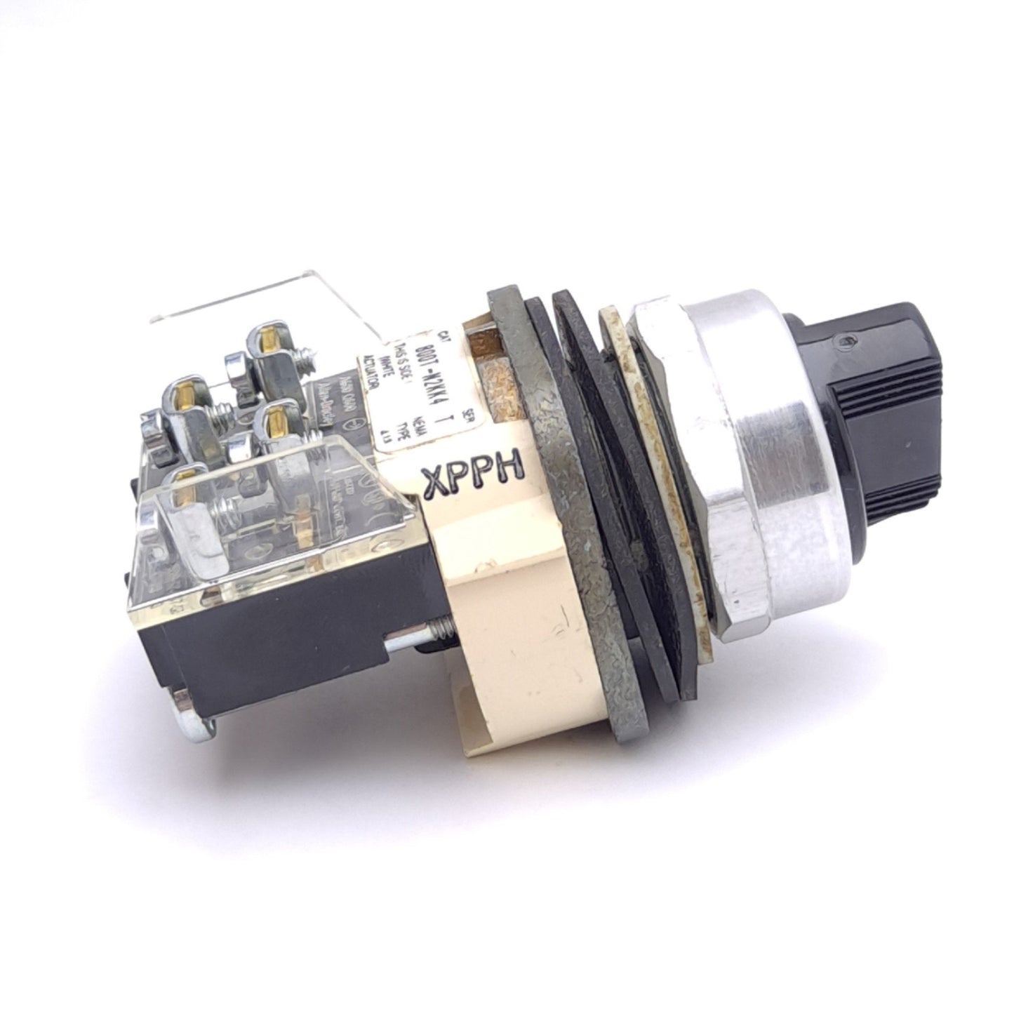 Used Allen Bradley 800T-N2KK4 Maintained Selector Switch, 4-Position, ø30mm, 1NO 1NC