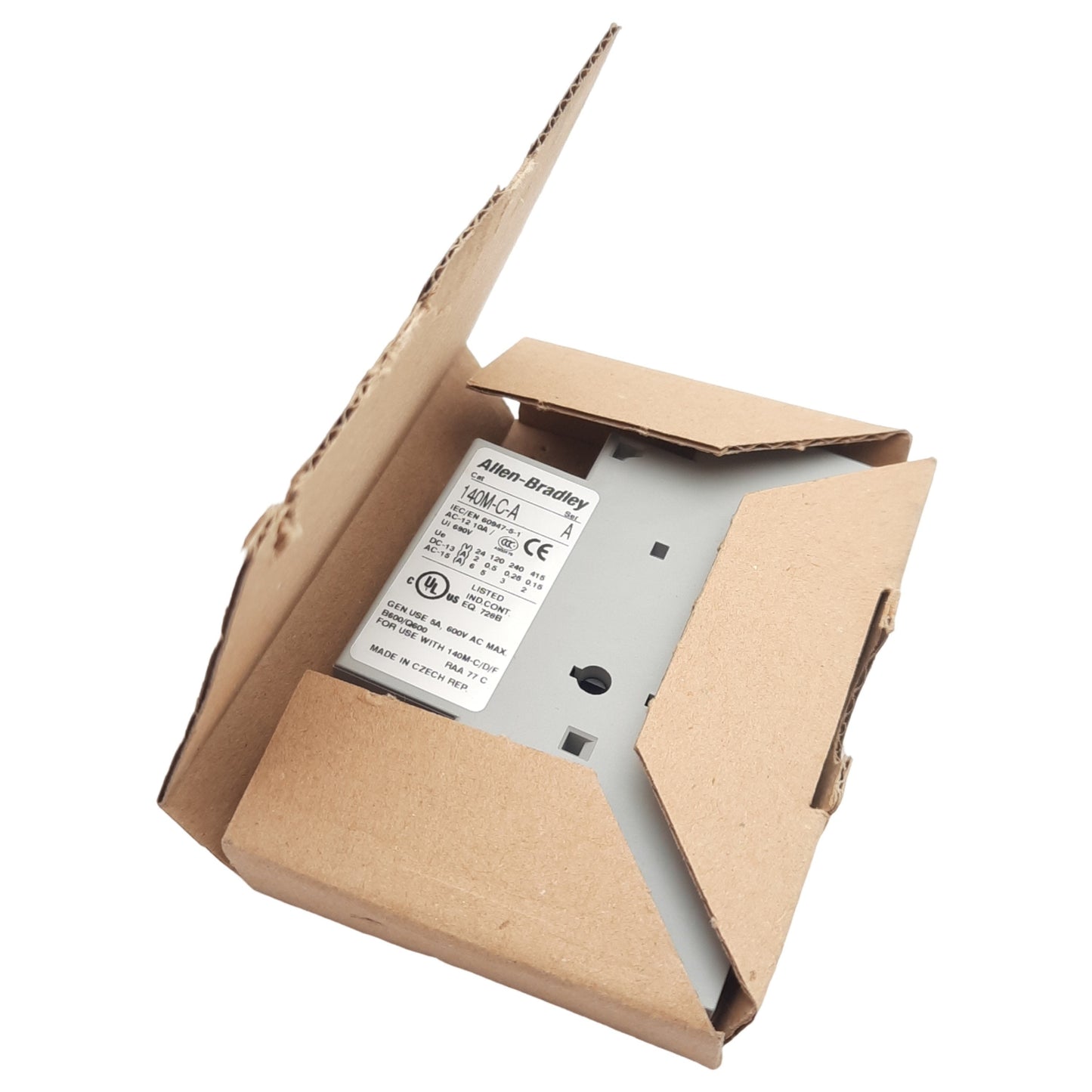 New Allen Bradley 140M-C-ASA11 Auxiliary Contact Block, 2-Pole 1NO 1NC, 5A 600VAC