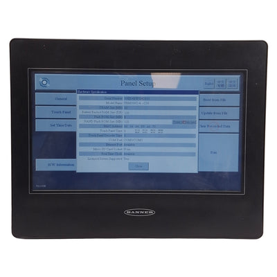 Used Banner THM101CE Touchscreen HMI, 10.1" 1024x768 TFT Color Display, 24VDC